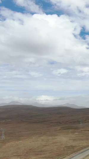 航拍青海昆仑山国家地质公园自然风光42秒视频