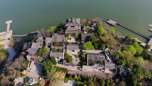 航拍5A景点镇江北固山风景区历史古建筑视频视频