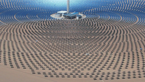 航拍甘肃酒泉最大光伏发电基站环保能源太阳能电站4k素材53秒视频