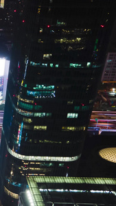 上海五角场车流延时城市中心视频