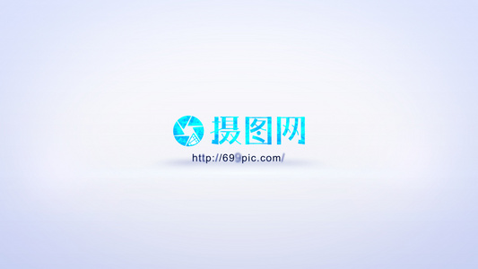 彩色粒子烟雾碰撞logo展现视频