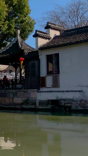 5A级景区西塘古镇乌篷船实拍视频合集旅游景点98秒视频