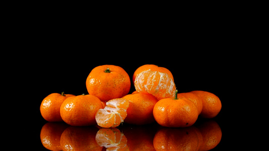 4K砂糖橘橘子小橘子水果视频