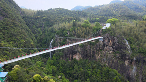 浙江丽水白云岩峡谷及玻璃栈道航拍合集4K72秒视频