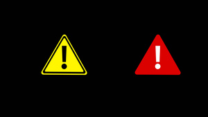 2个三角形警告禁止标识标志带通道4k10秒视频