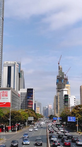 实拍深圳城市交通延时摄影绿幕广告视频