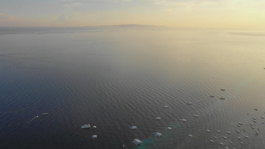 航拍菲律宾薄荷岛海边风光视频