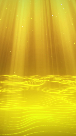 金色粒子海洋光效闪烁粒子20秒视频