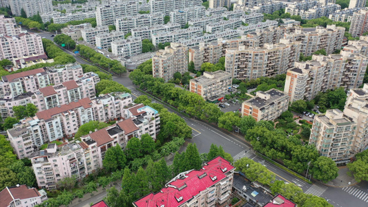 上海疫情下静默空城街道安静社区视频