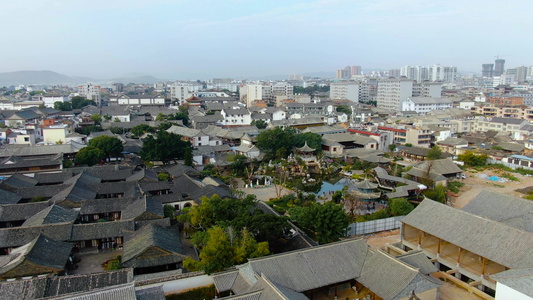 航拍云南建水古城4A旅游景点朱家花园视频视频