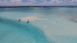 美国巴哈马沙滩景观高清全景航拍7秒视频
