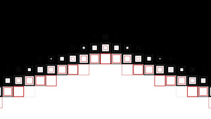 黑白方块视频转场遮罩带通道6秒视频