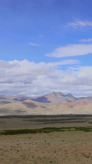 经幡与阿里冈底斯山脉延时视频自然风光16秒视频