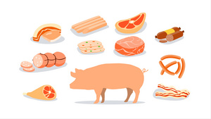 猪肉产品被广泛消费加工成猪肉产品7秒视频