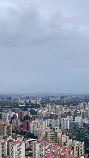 北京奥林匹克公园鸟瞰蓝天白云99秒视频