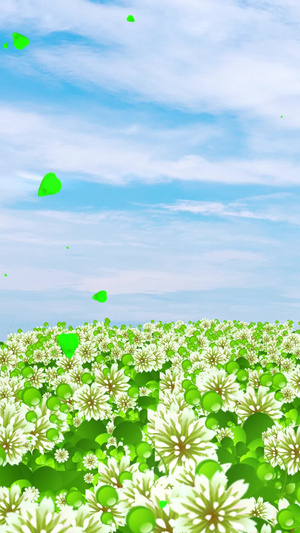 绿色花海背景视频30秒视频