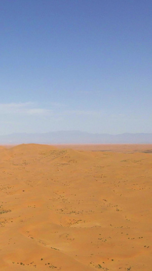 航拍腾格里沙漠内蒙古自治区16秒视频