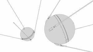 1957年Sputnik1号卫星技术线绘制空间9秒视频