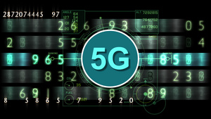 5g技术具有未来动力壳界面的动画15秒视频