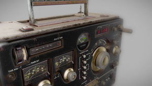 老旧收音机动画17秒视频