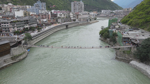 红色旅游景区泸州泸定桥25秒视频