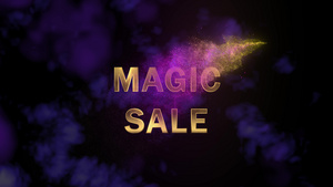 神奇闪闪发光的粒子金字母魔术销售20秒视频