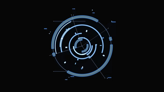 圆环组合科技元素视频