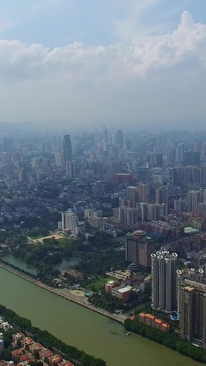 广州珠江两岸CBD城市风光视频素材12秒视频