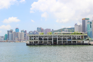 香港湾仔渡轮码头搭天星小轮40秒视频
