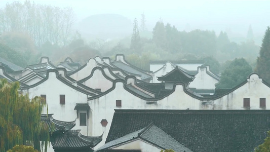 合集古镇江南春夏秋冬烟雨江南视频