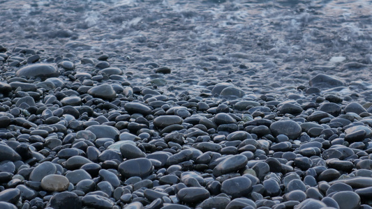 海滩的石块视频