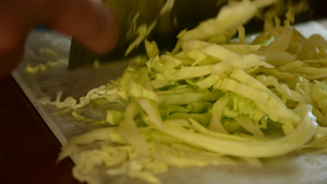 白菜切菜10秒视频