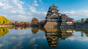 在日本纳加诺的宫本城堡11秒视频