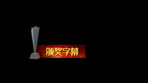 颁奖典礼会声会影字幕模板10秒视频