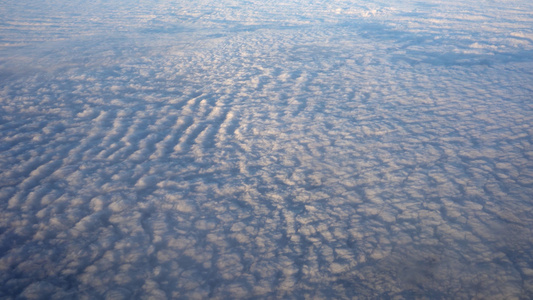 4K飞机上实拍大气云层视频素材视频