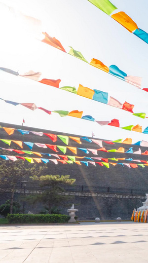 中国唯一绿度母主道场西安广仁寺山门移动延时延时摄影15秒视频