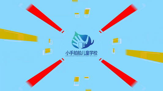 简洁大气卡通LOGO视频展示视频