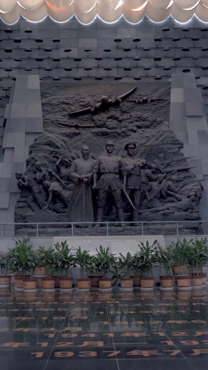 高清实拍腾冲滇西抗战纪念馆大厅革命旅游胜地19秒视频