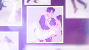 时尚浪漫的婚礼幻灯片宣传AE模版45秒视频