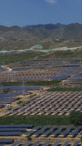 山西芮城太阳能航拍新能源视频
