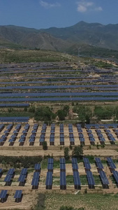 山西芮城太阳能航拍太阳能发电视频