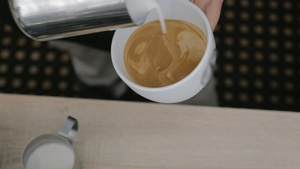 咖啡加奶油图片20秒视频