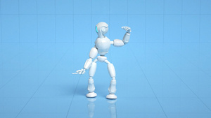 3d智能机器人跳舞动画视频23秒视频
