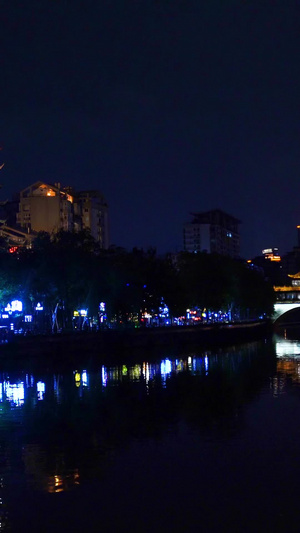 实拍成都九眼桥夜景视频素材成都夜景100秒视频