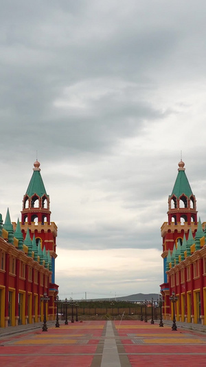 俄罗斯建筑风格教堂20秒视频