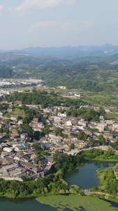 航拍贵州贵阳青岩古镇5A景区视频