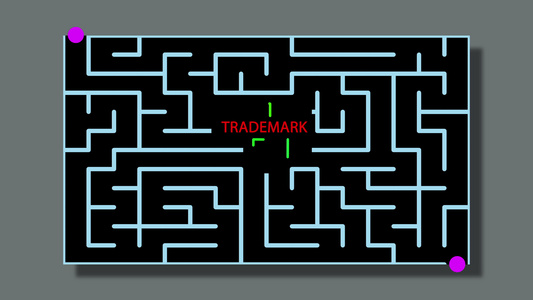 含有红色文字绿线和可能的解决办法的迷宫动画商标视频