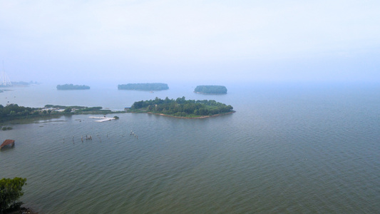 4A风景区骆马湖群岛航拍合集4K[沱湖]视频