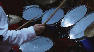 学校校园技能教育培训课架子鼓音乐特长爱好4k素材33秒视频