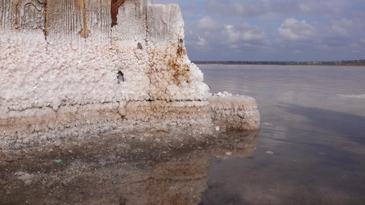 18世纪盐业旧板上的自降盐晶体生态问题是干旱乌拉根视频
